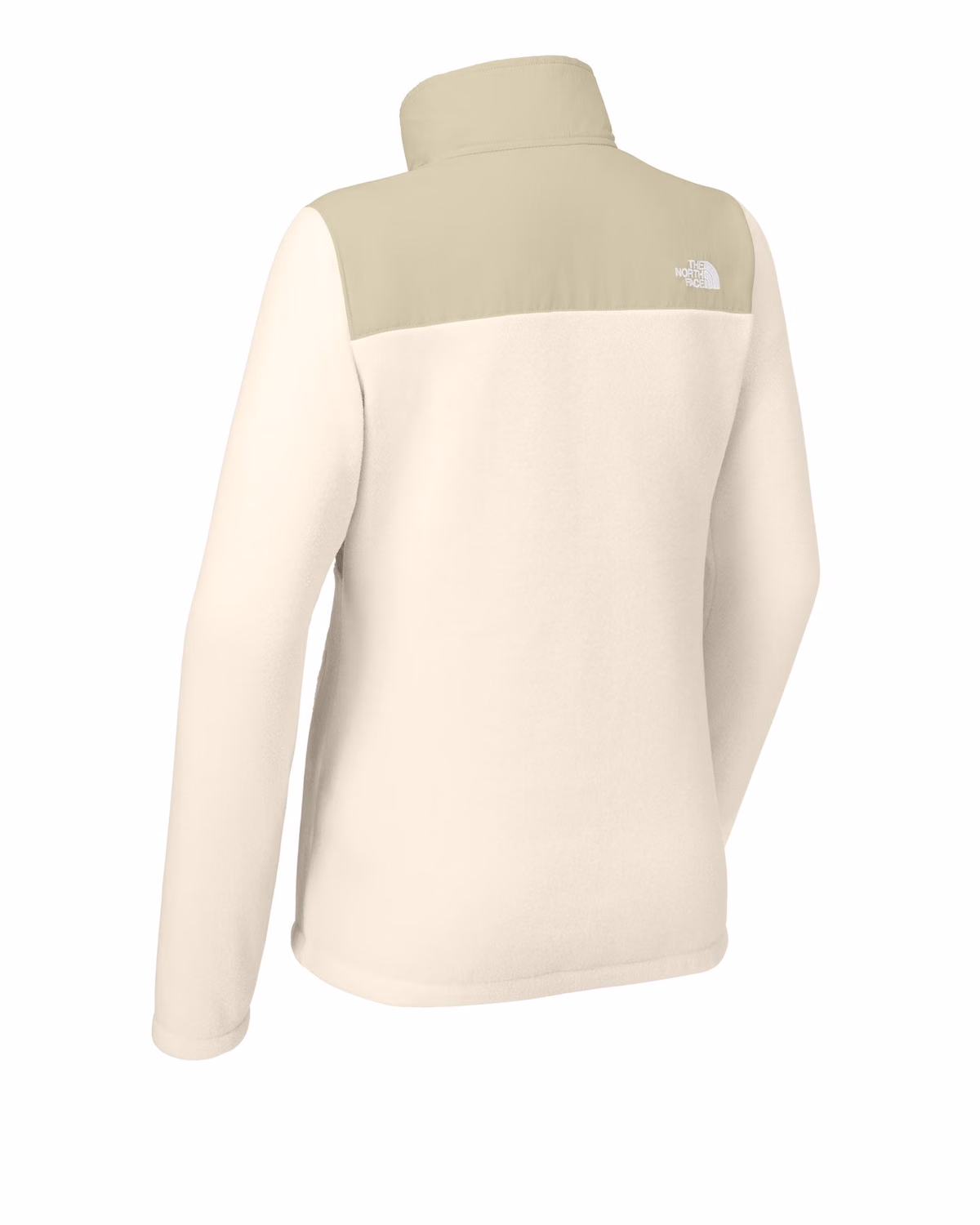 Custom The North Face Women’s Highest Peak Full-Zip Fleece Jacket - Gardenia White/ Gravel back