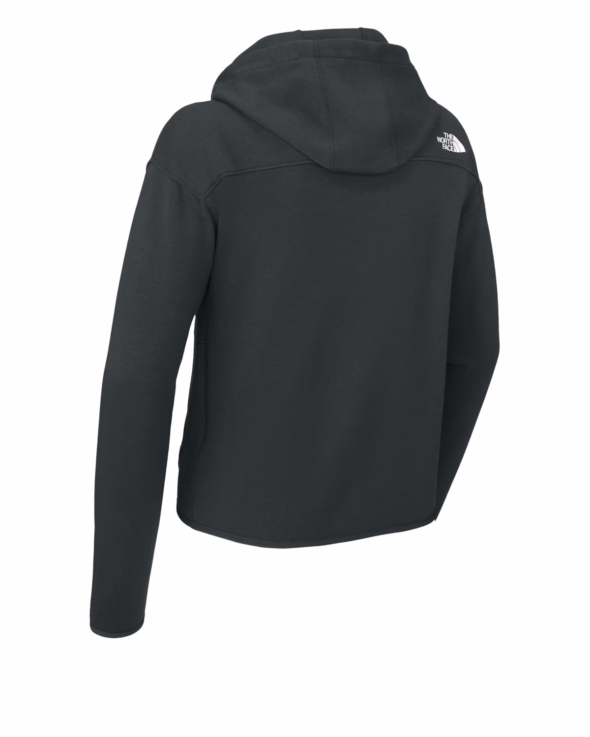 Custom The North Face Women's Double-Knit Full-Zip Hoodie - Asphalt Grey back