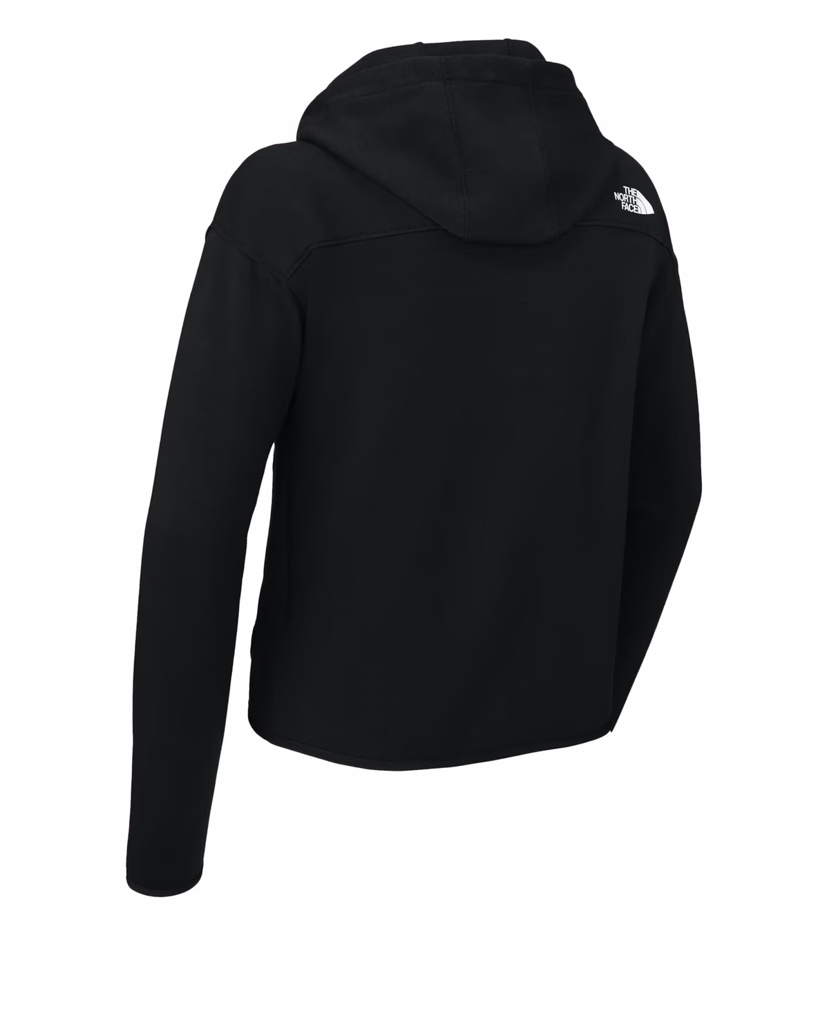 Custom The North Face Women's Double-Knit Full-Zip Hoodie - TNF Black back