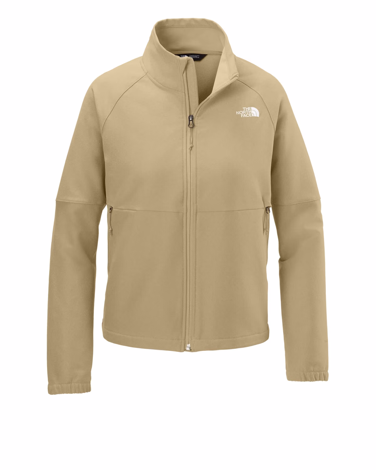 Custom The North Face Women’s Barr Lake Soft Shell Jacket - Khaki Stone Dark Heather front