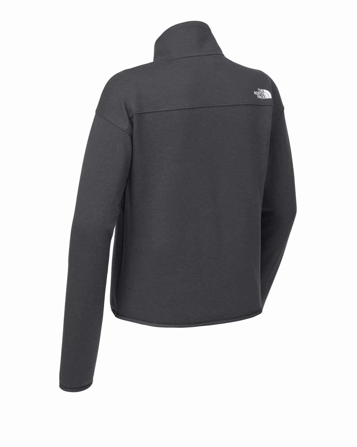 Custom The North Face Women’s Double-Knit 1/2-Zip Fleece - Asphalt Grey back