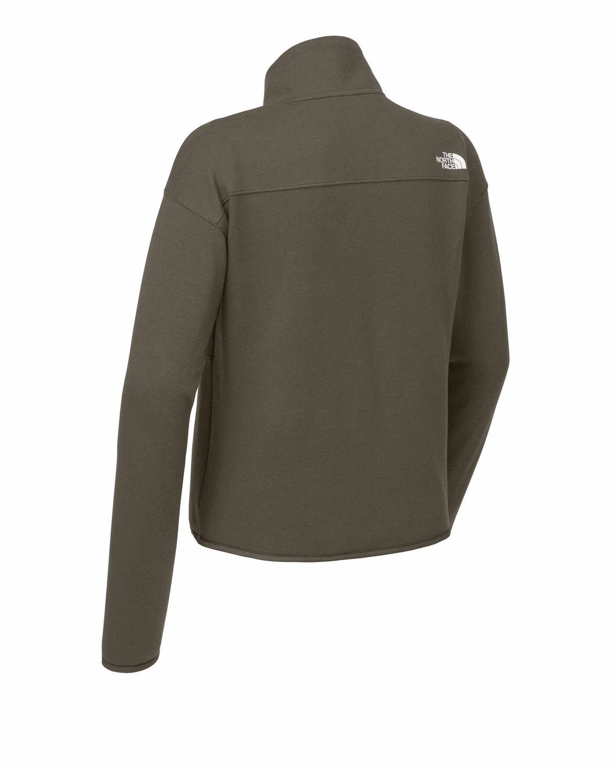 Custom The North Face Women’s Double-Knit 1/2-Zip Fleece - New Taupe Green back