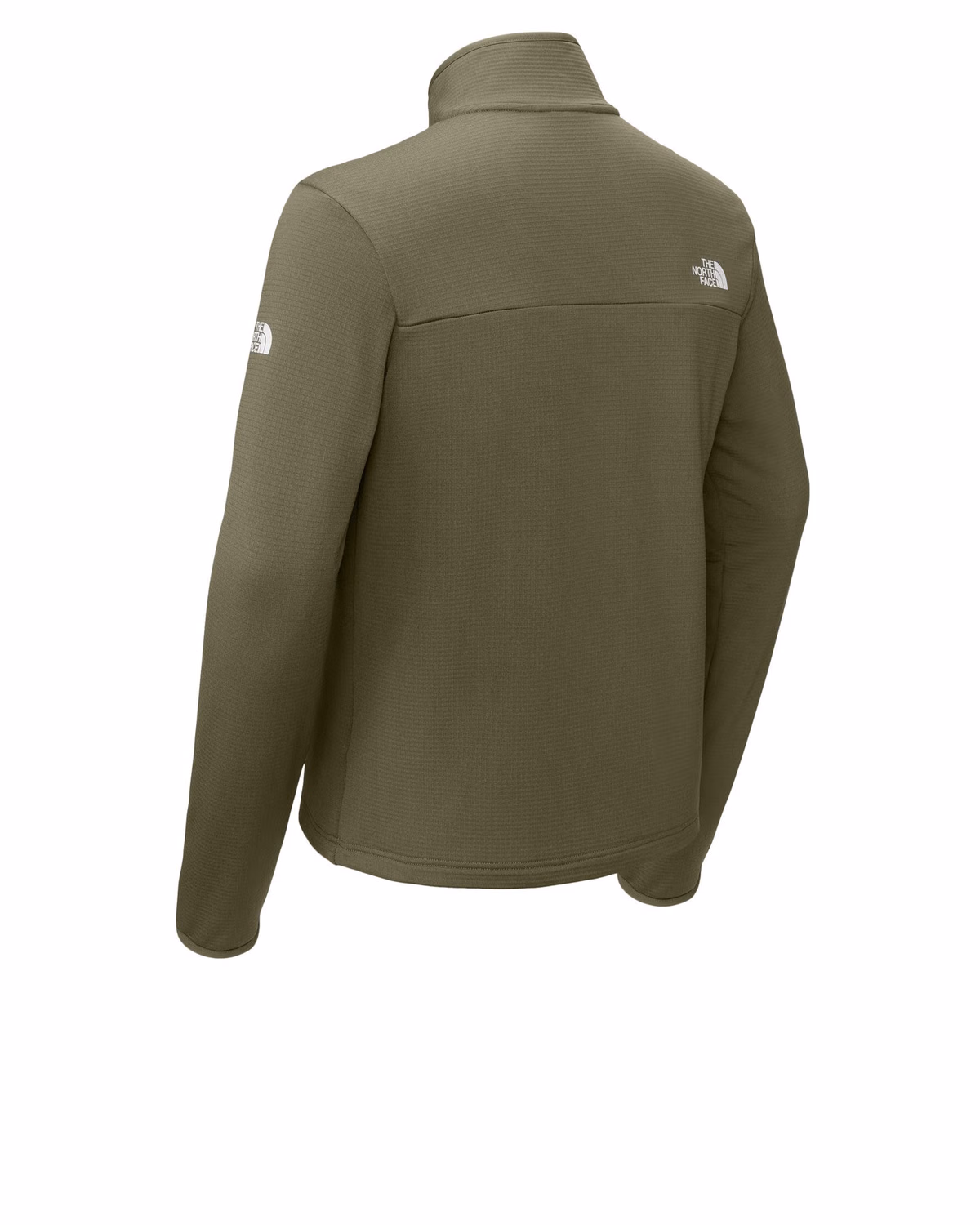 Custom The North Face Aim 1/4-Zip Fleece - Burnt Olive Green back