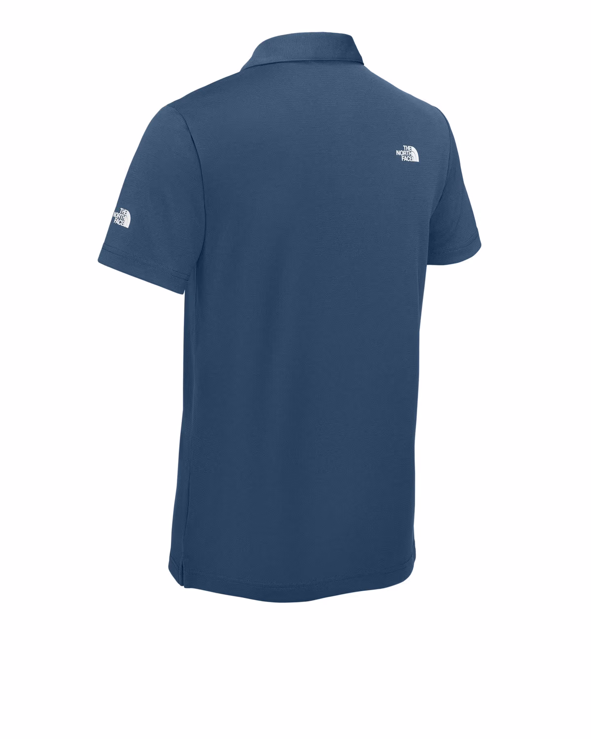 Custom The North Face Ambition Polo - Shady Blue back