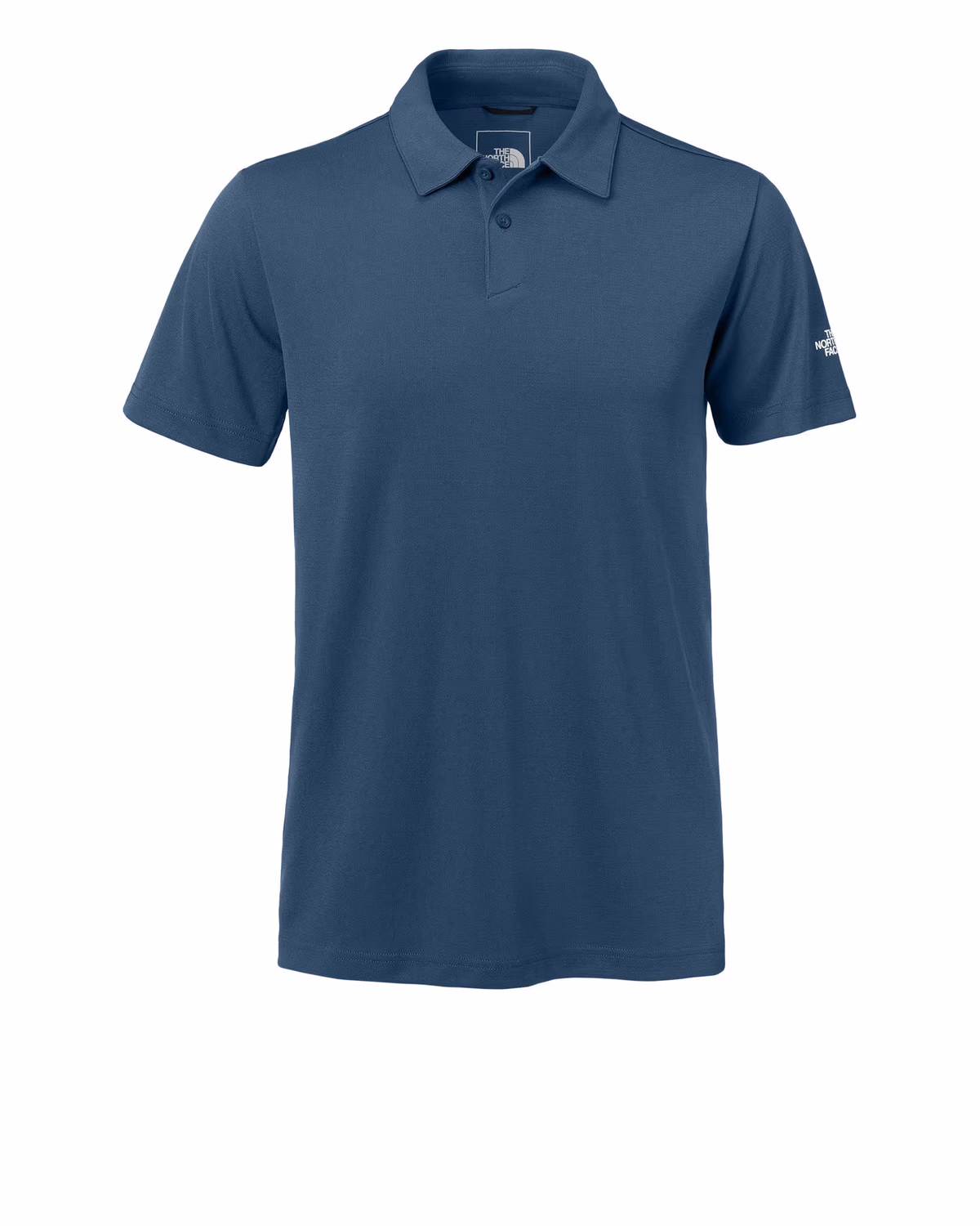 Custom The North Face Ambition Polo - Shady Blue front