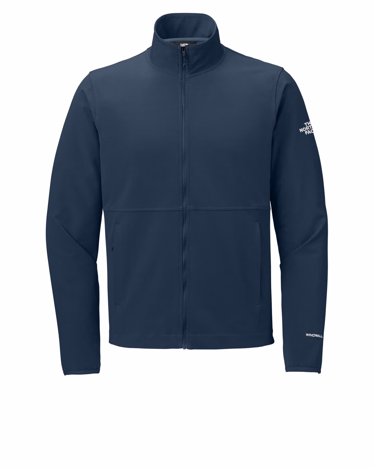 Custom The North Face Edge Stretch Soft Shell Jacket - Summit Navy front