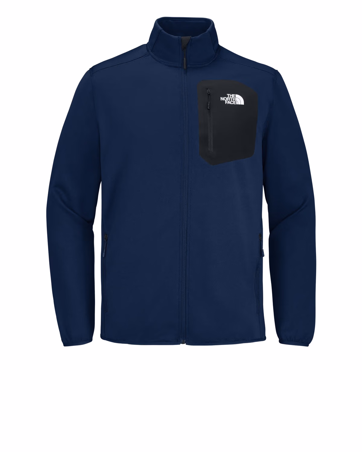 Custom The North Face Dove Creek Full-Zip Fleece Jacket - Lunar Blue front