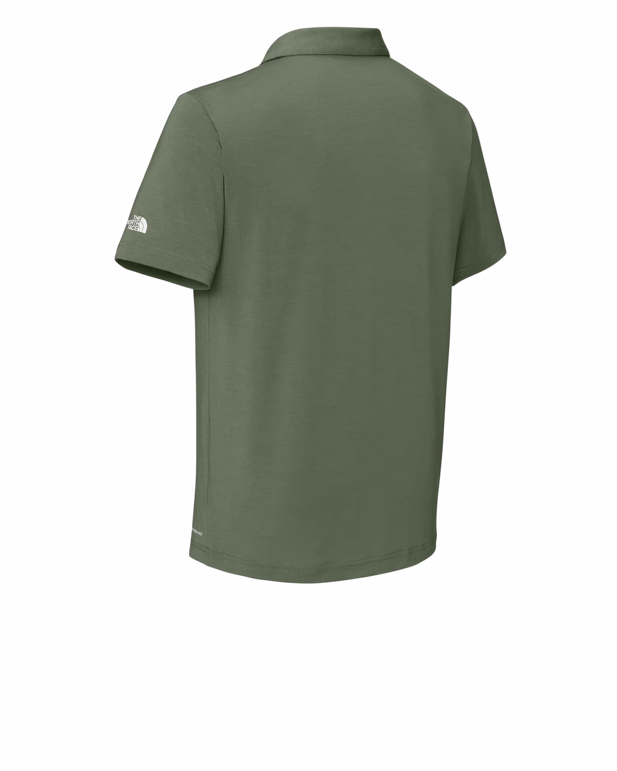 Custom The North Face Canyon Crest Polo - Bark Mist Green back