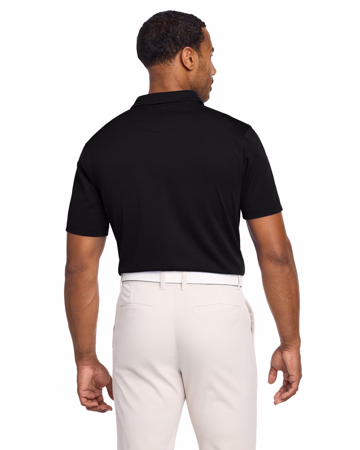 Custom Nike Dry Essential Solid Polo - Black back
