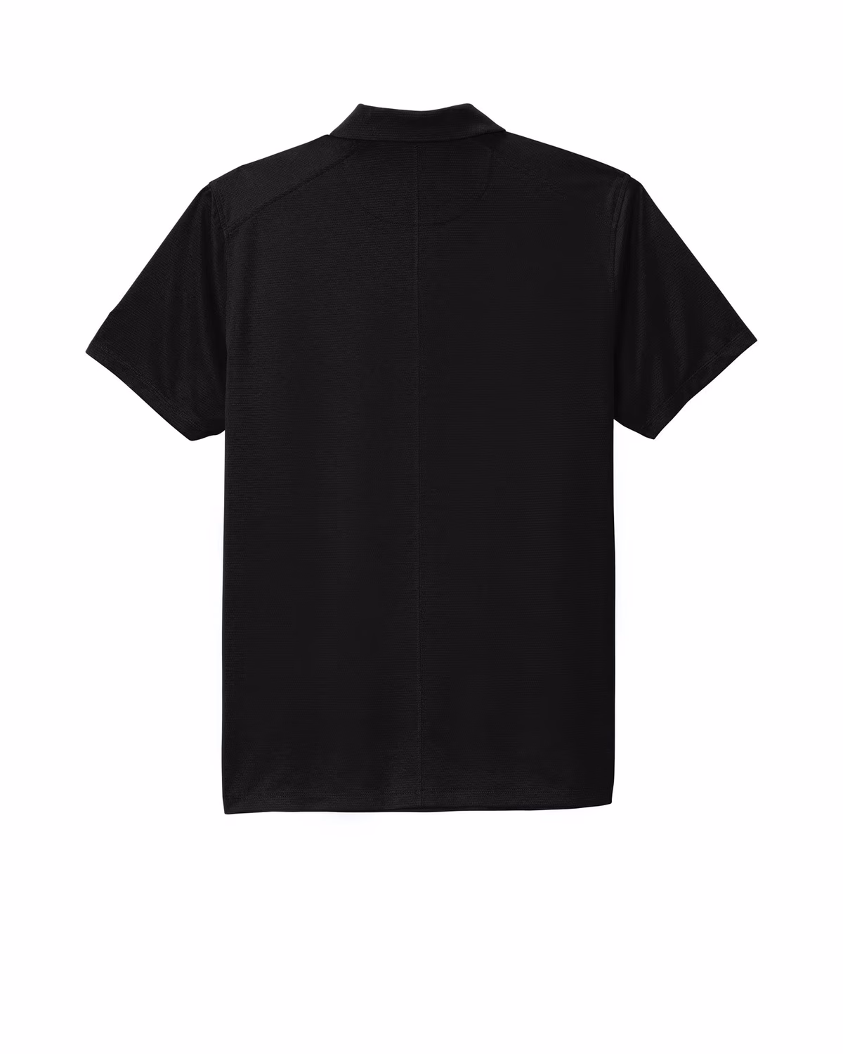 Custom Nike Dry Essential Solid Polo - Black flat back
