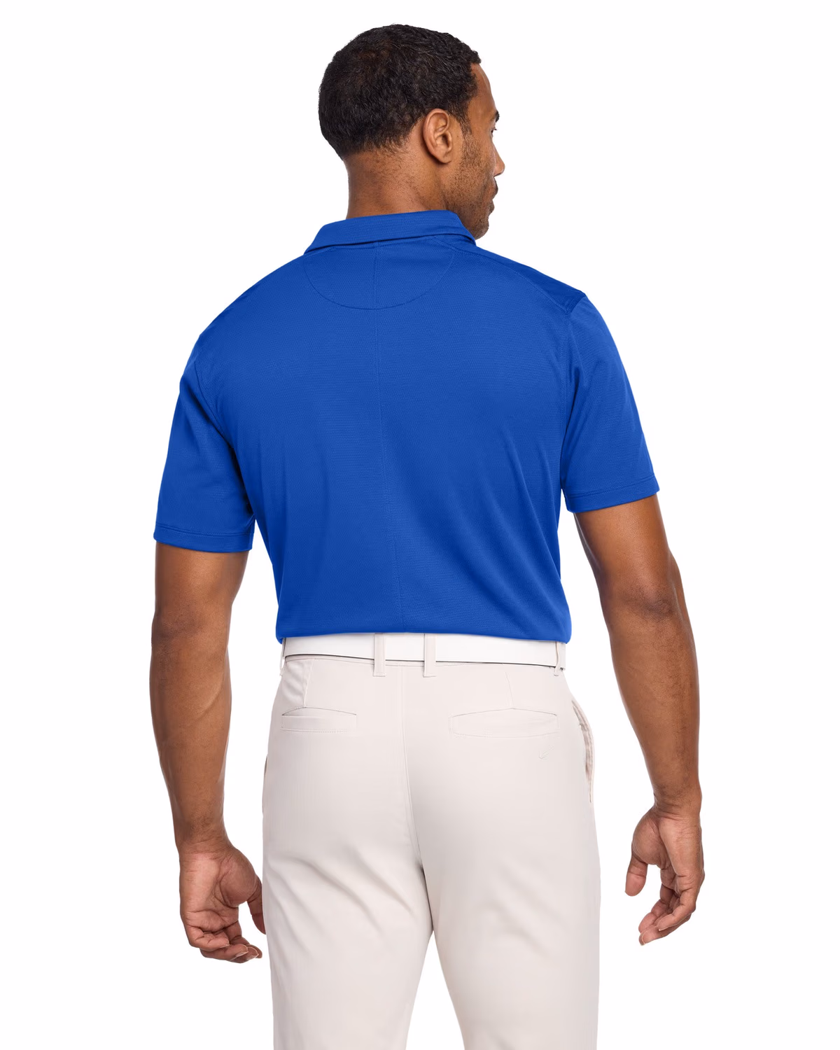 Custom Nike Dry Essential Solid Polo - Game Royal back