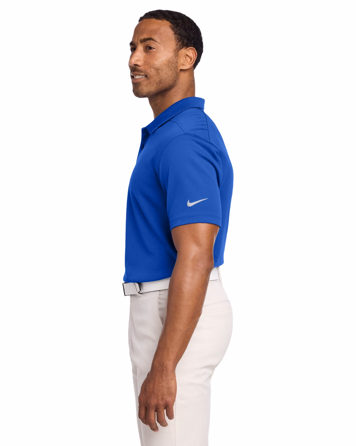 Custom Nike Dry Essential Solid Polo - Game Royal side