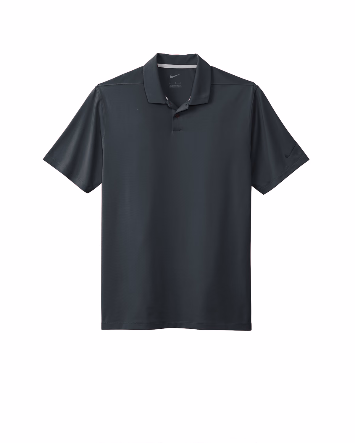Custom Nike Dri-FIT Vapor Polo, Anthracite, flat front