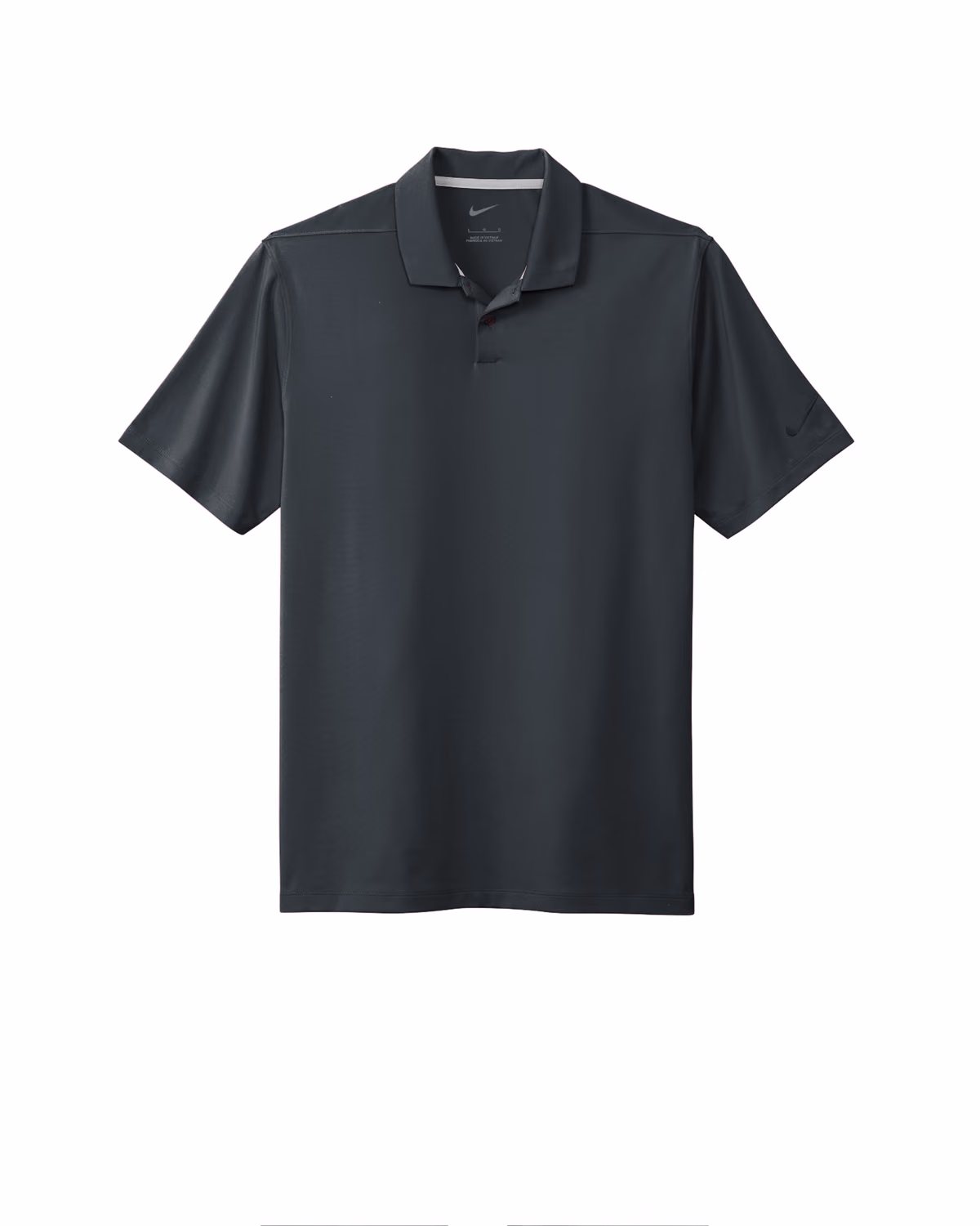 Custom Nike Dri-FIT Vapor Polo, Anthracite, flat front