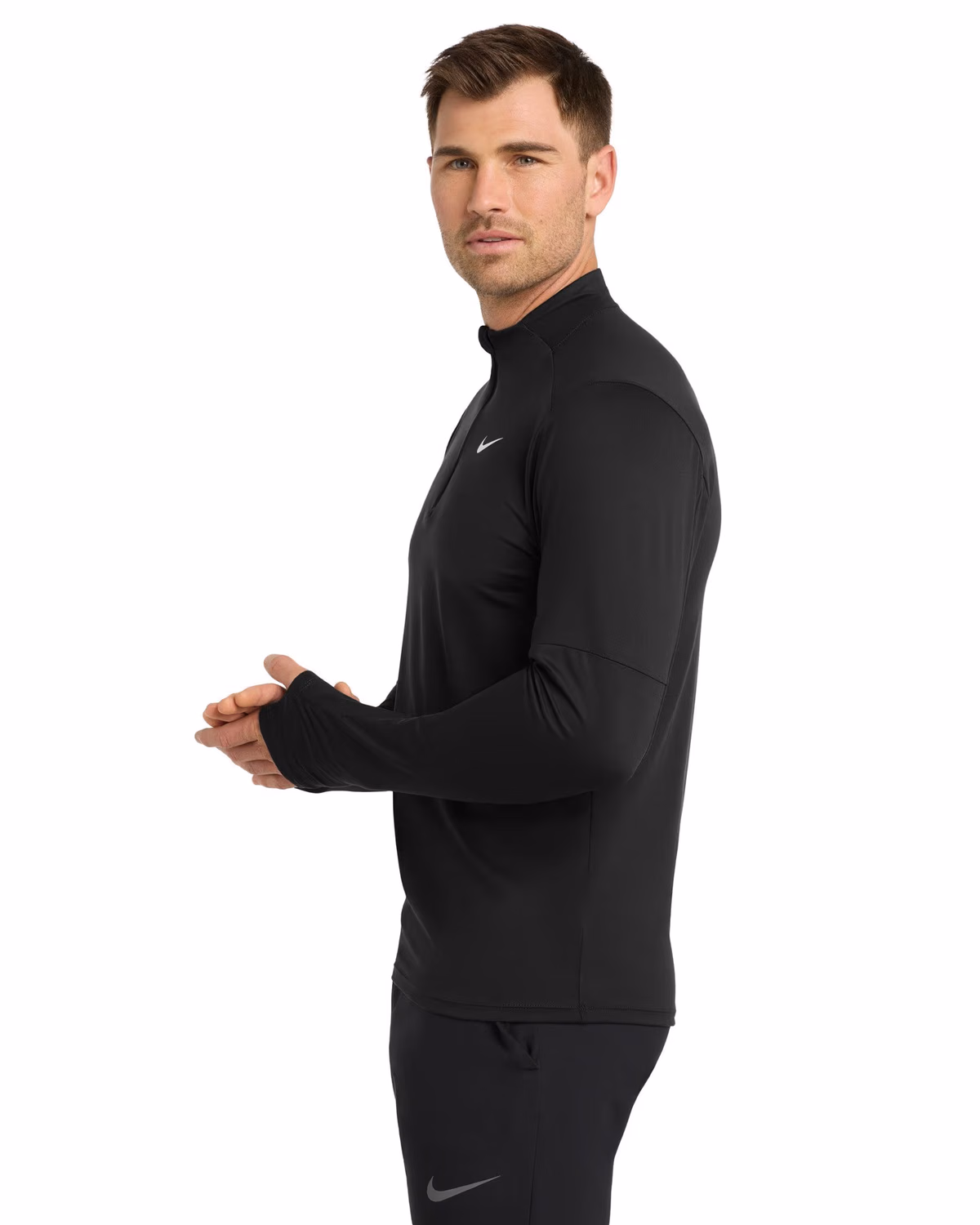 Custom Nike Dri-FIT Element 1/2-Zip Top - Black side