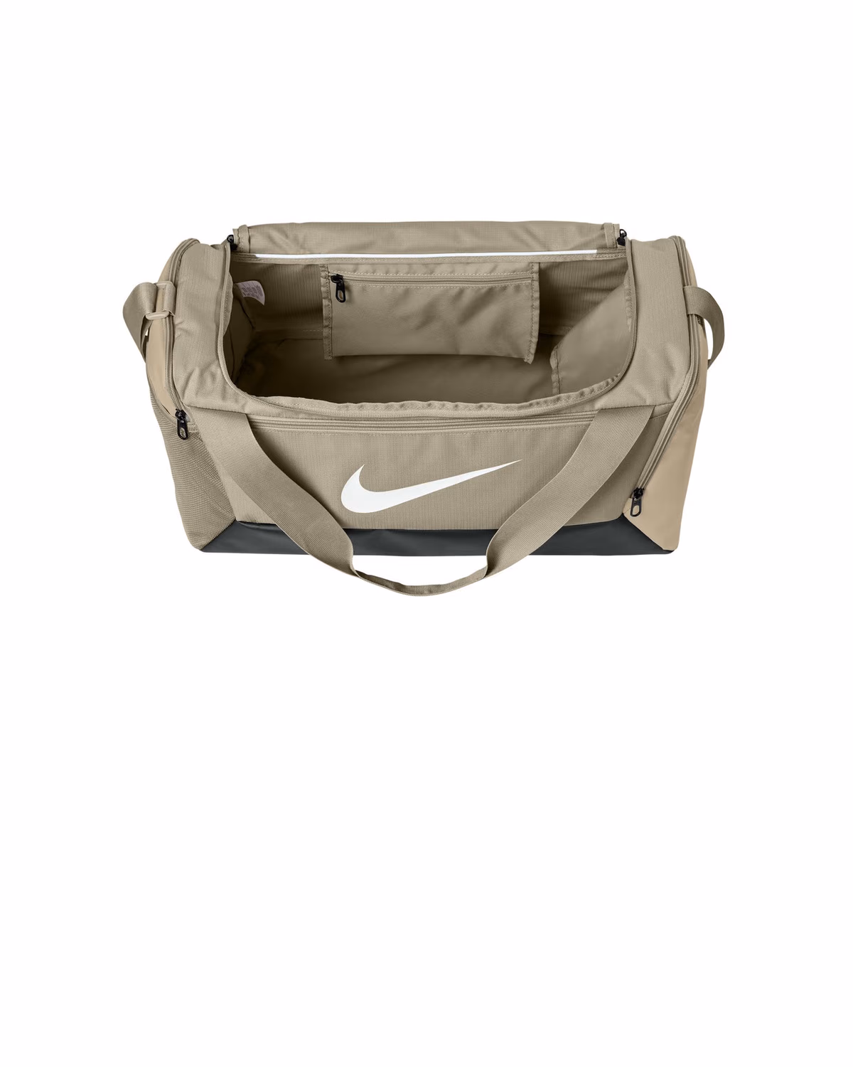 Custom Nike Brasilia Small Duffel - Desert Khaki inside