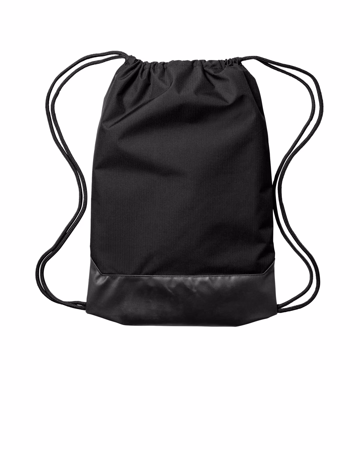 Custom Nike Brasilia Drawstring Pack - Black flat back