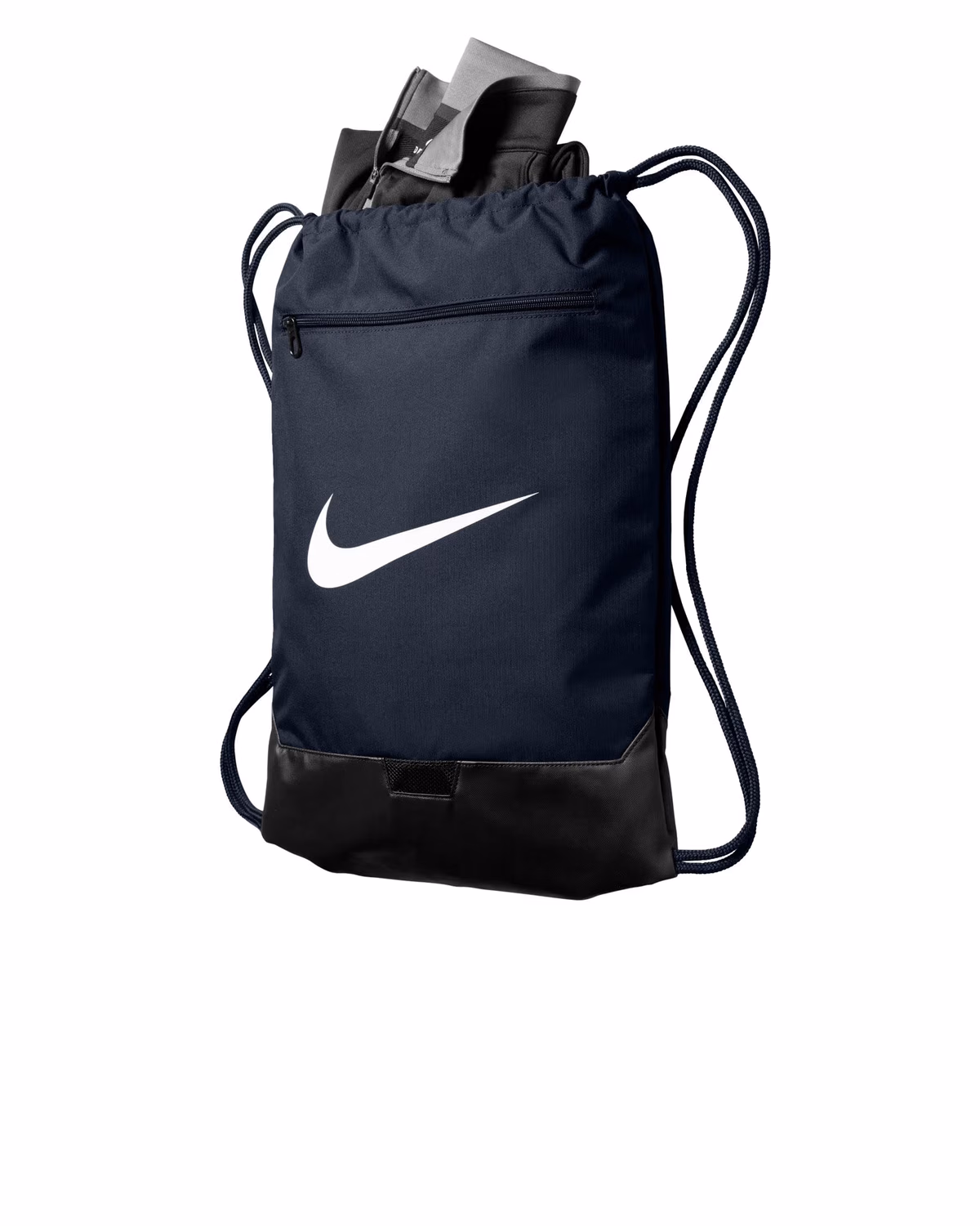 Custom Nike Brasilia Drawstring Pack - Midnight Navy side