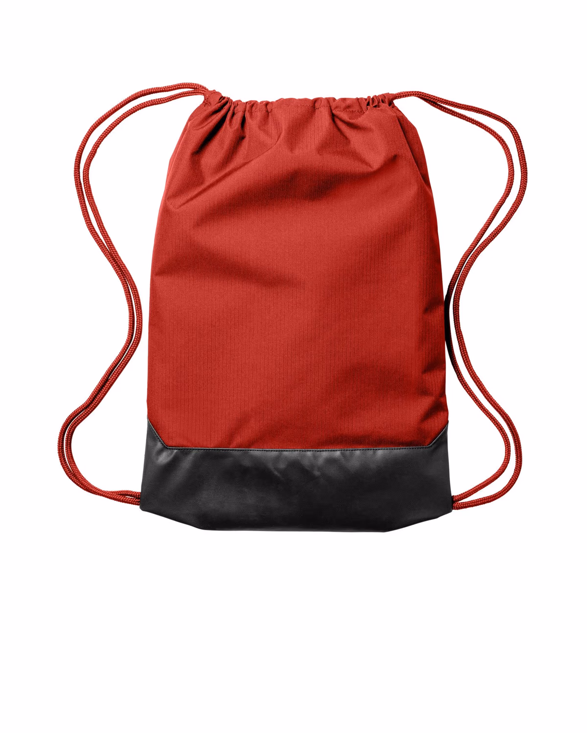 Custom Nike Brasilia Drawstring Pack - University Red flat back
