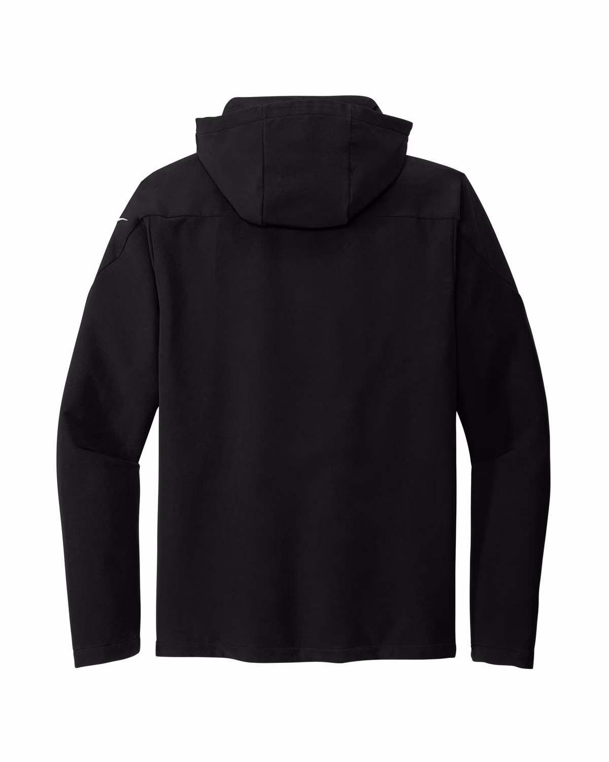 Custom Nike Hooded Soft Shell Jacket - Black flat back