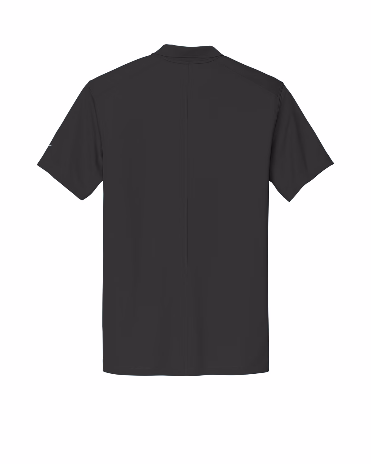 Custom Nike Victory Solid Polo, Black, flat back
