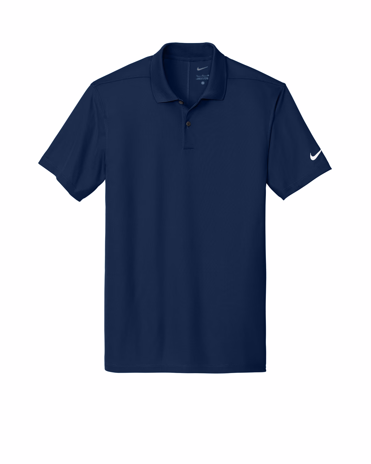 Custom Nike Victory Solid Polo, College Navy, flat front