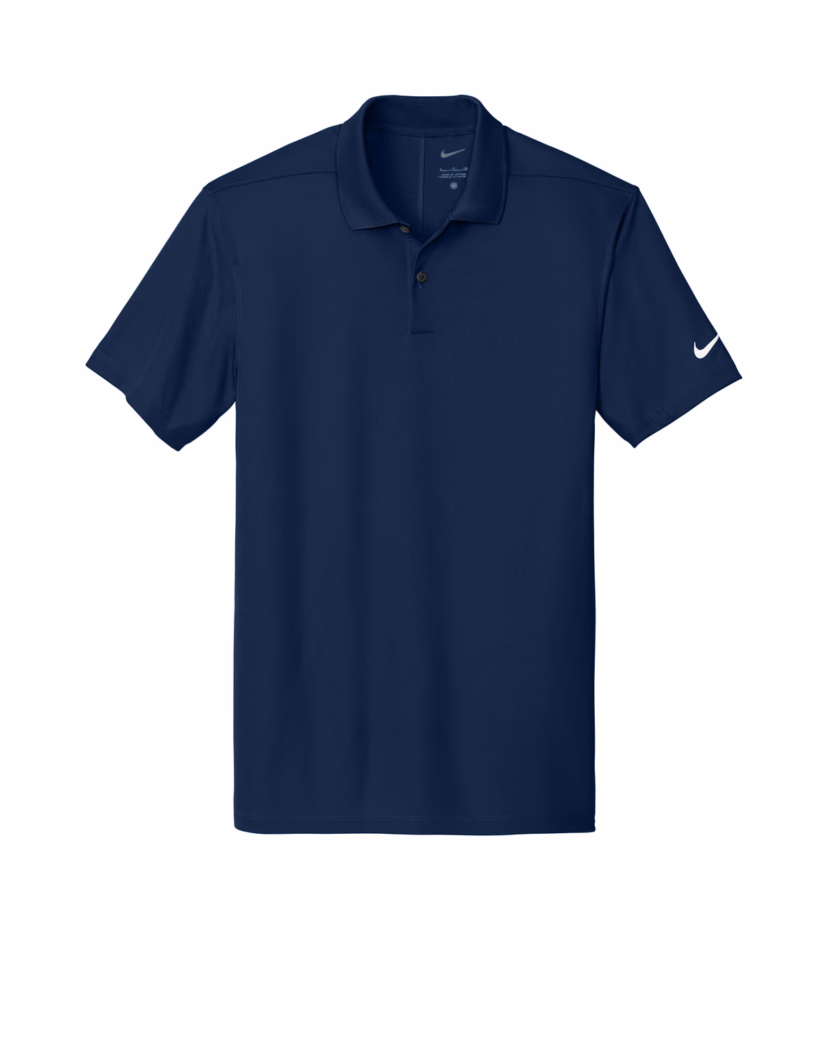 Custom Nike Victory Solid Polo, College Navy, flat front