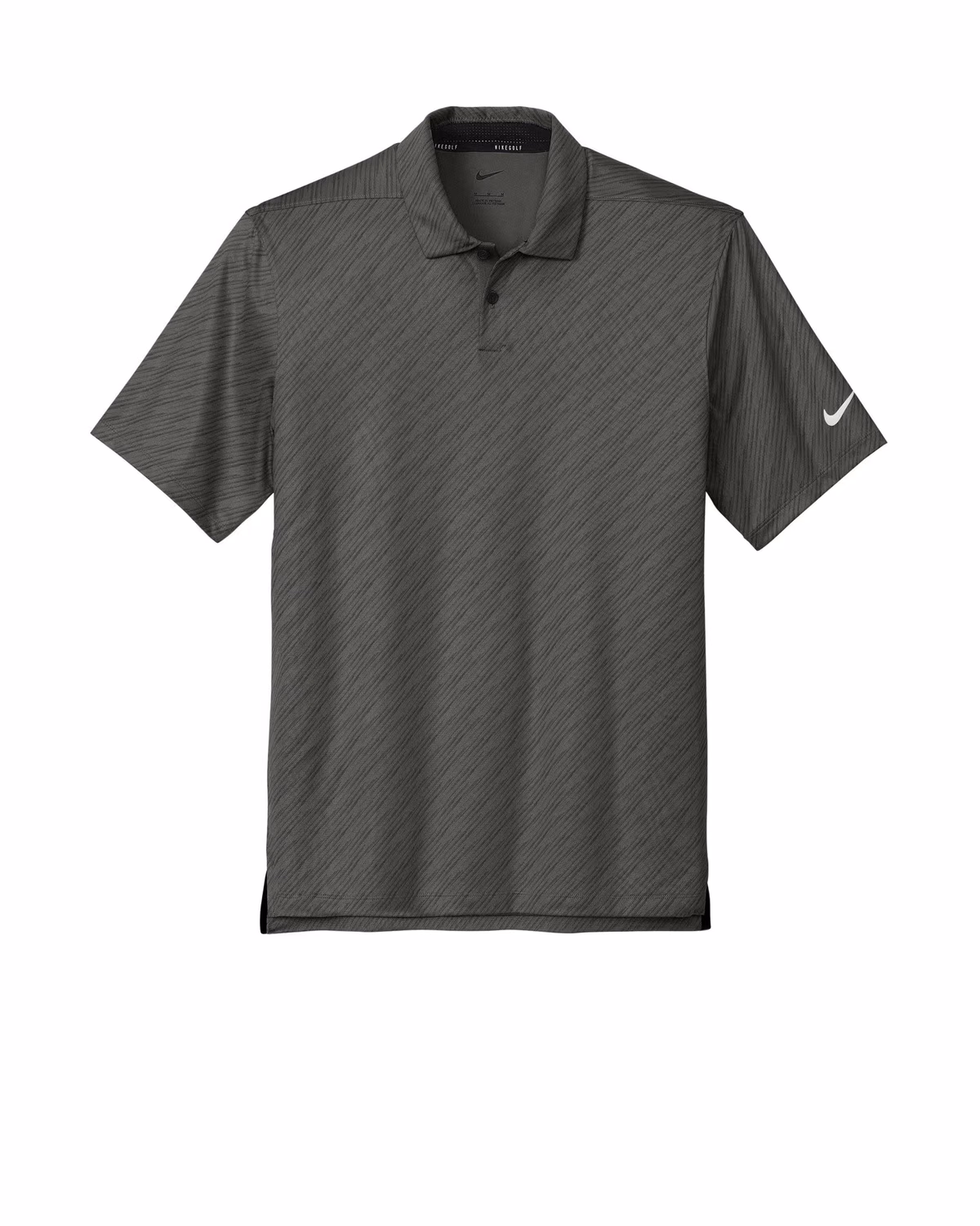 Custom Nike Vapor Dash Polo - Anthracite flat front