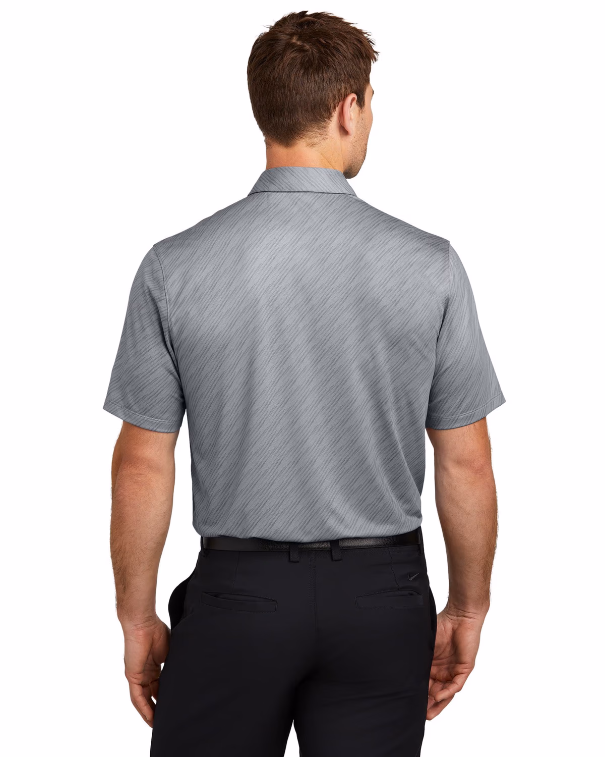 Custom Nike Vapor Dash Polo - Cool Grey back