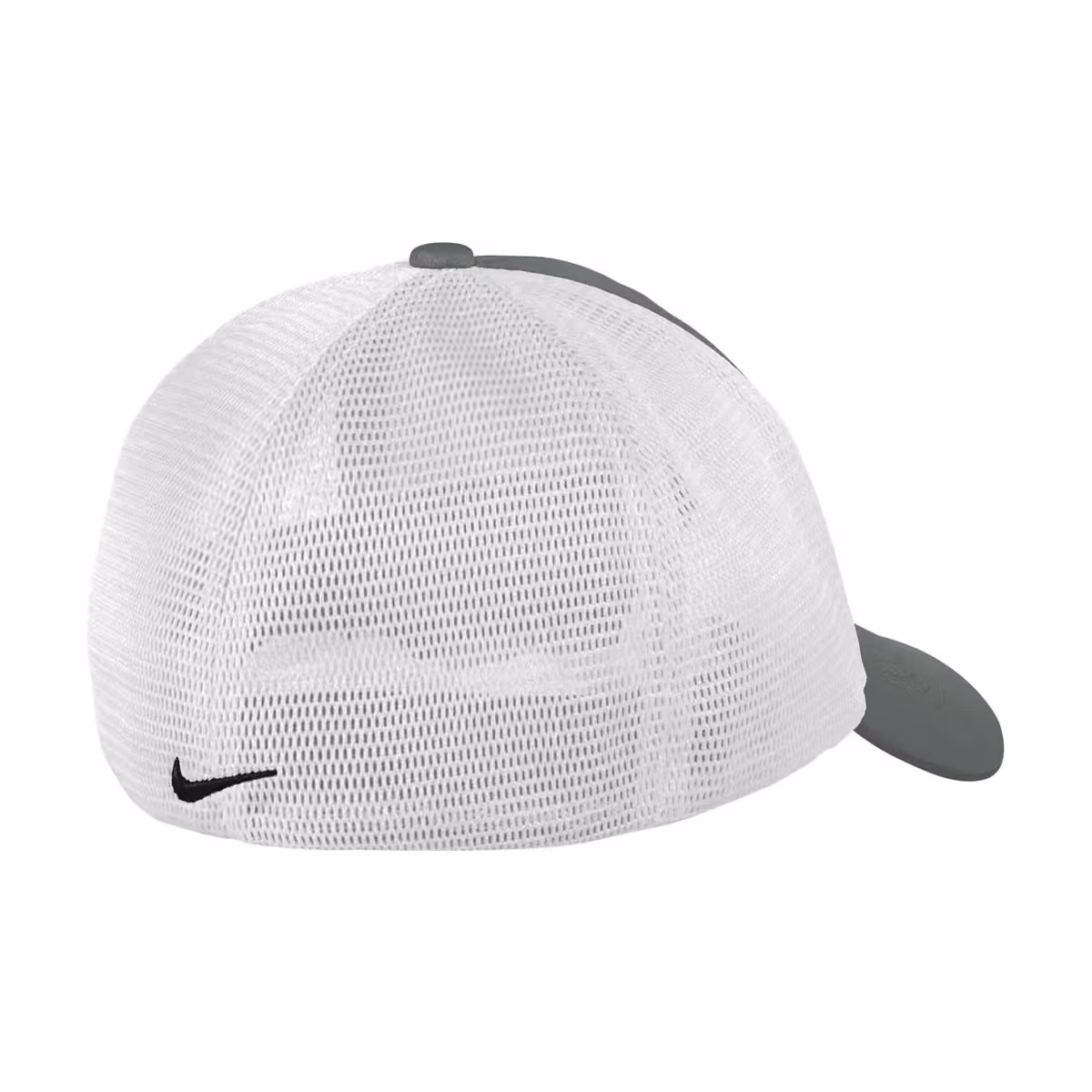 Custom Nike Stretch-to-Fit Mesh Back Cap - Anthracite/ White flat back