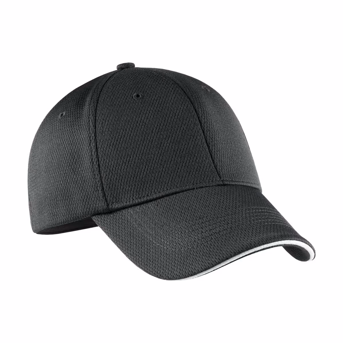 Custom Nike Dri-FIT Stretch Mesh Sandwich Bill Cap - Anthracite/ White side