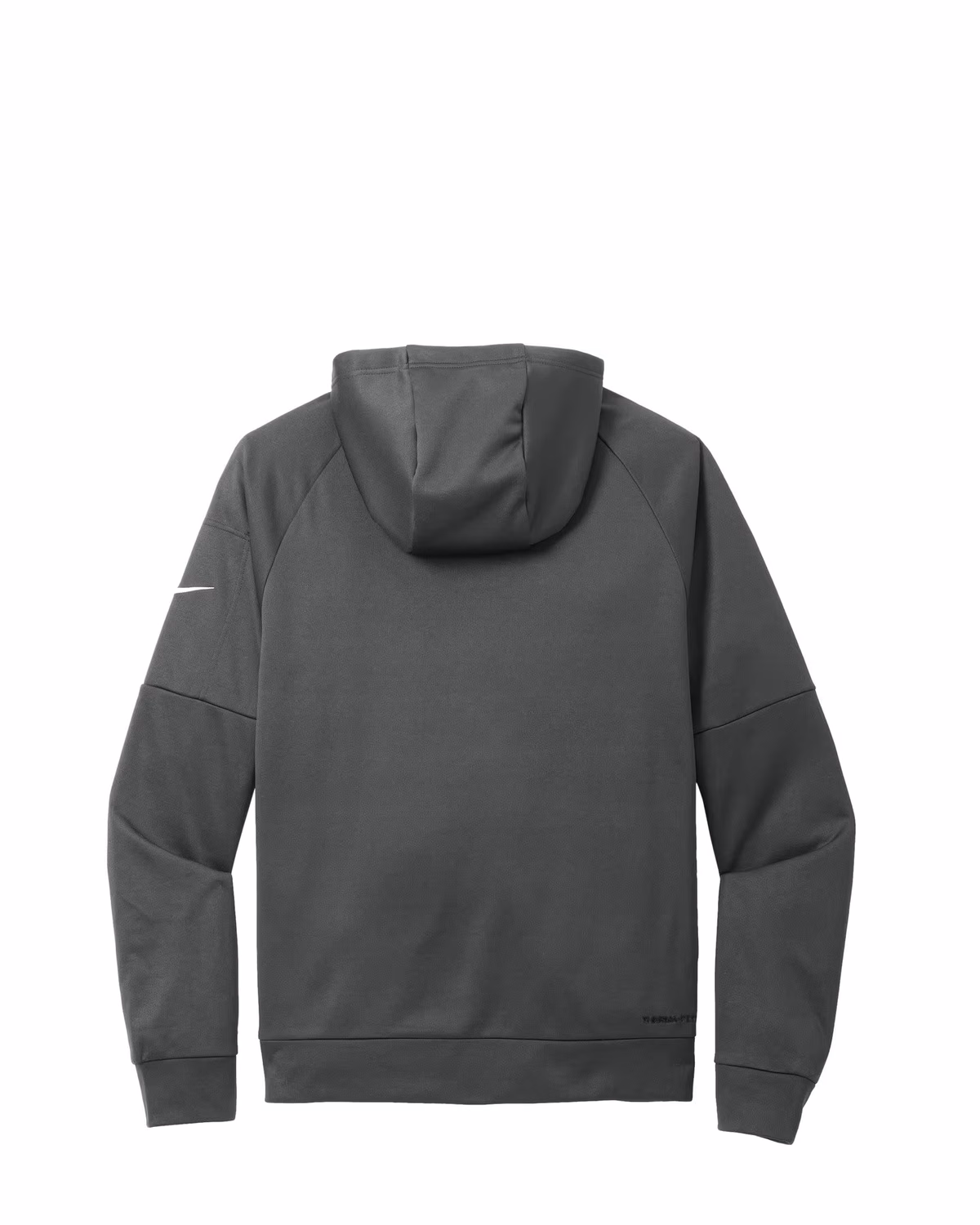 Custom Nike Therma-FIT Pocket Pullover Fleece Hoodie - Anthracite flat back