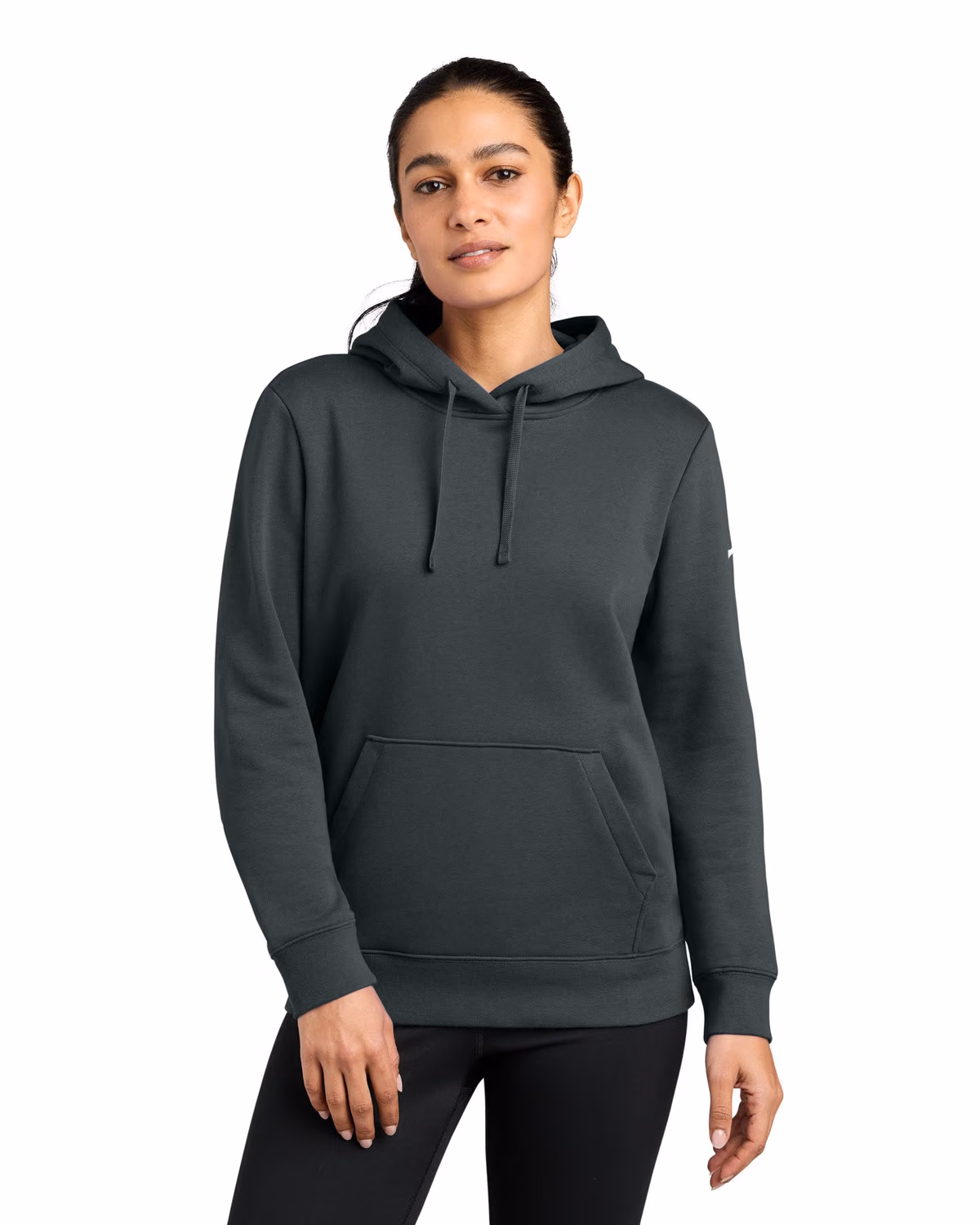 Custom Nike Women's Club Fleece Sleeve Swoosh Pullover Hoodie