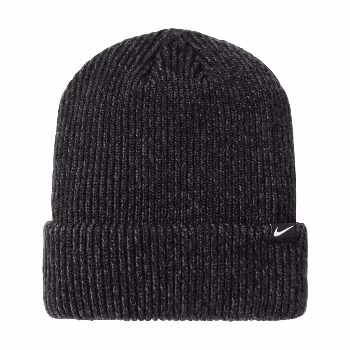 Custom Nike Terra Beanie - Black Heather flat front