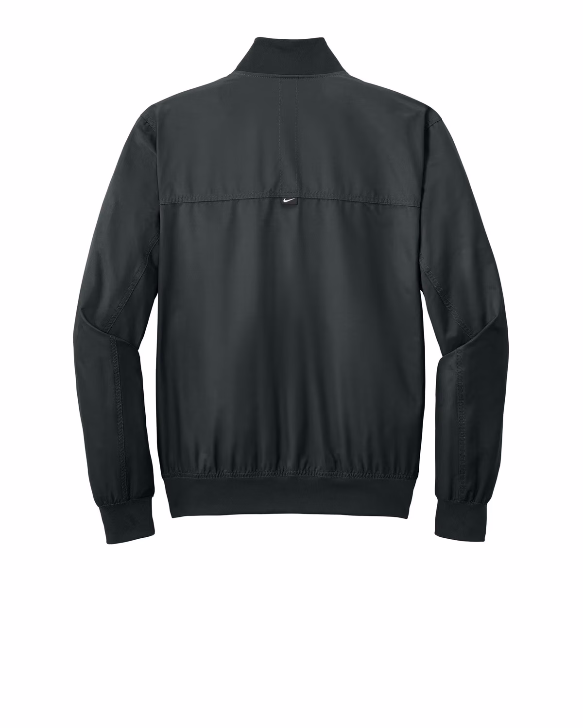 Custom Nike Bomber Jacket - Black flat back