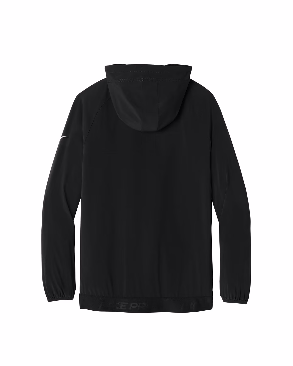 Custom Nike Pro Hooded Jacket - Black flat back