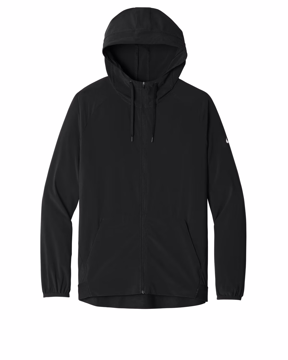 Custom Nike Pro Hooded Jacket - Black flat front