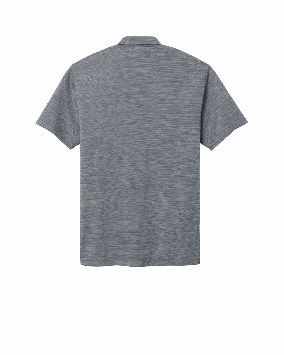 Custom Nike Dri-FIT Striated Polo - Cool Grey flat back