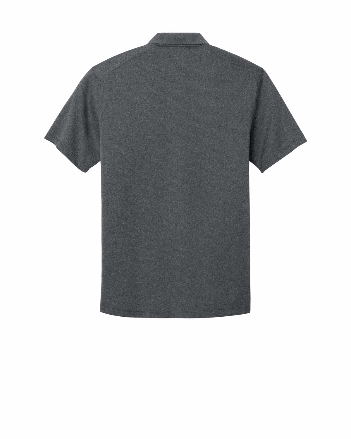 Custom Nike Dri-FIT Smooth Heather Polo - Anthracite Heather flat back