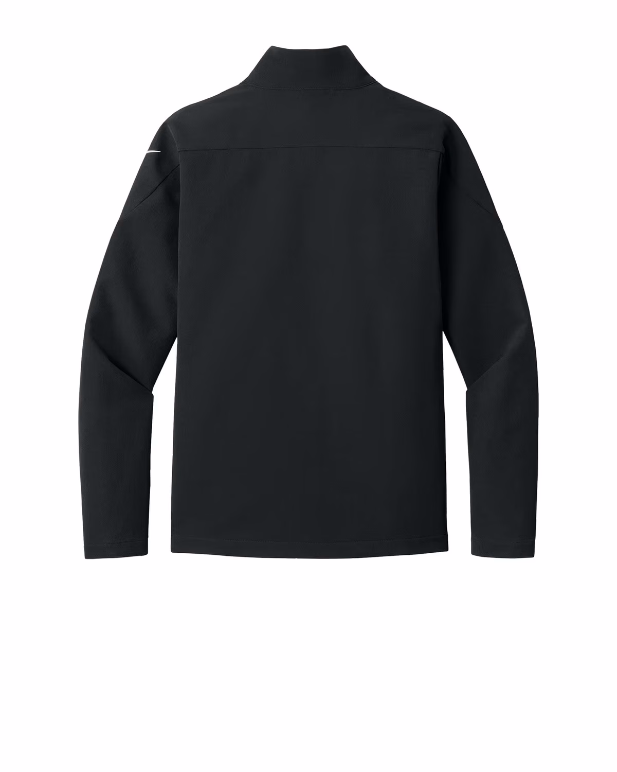 Custom Nike Full-Zip Soft Shell Jacket - Black flat back