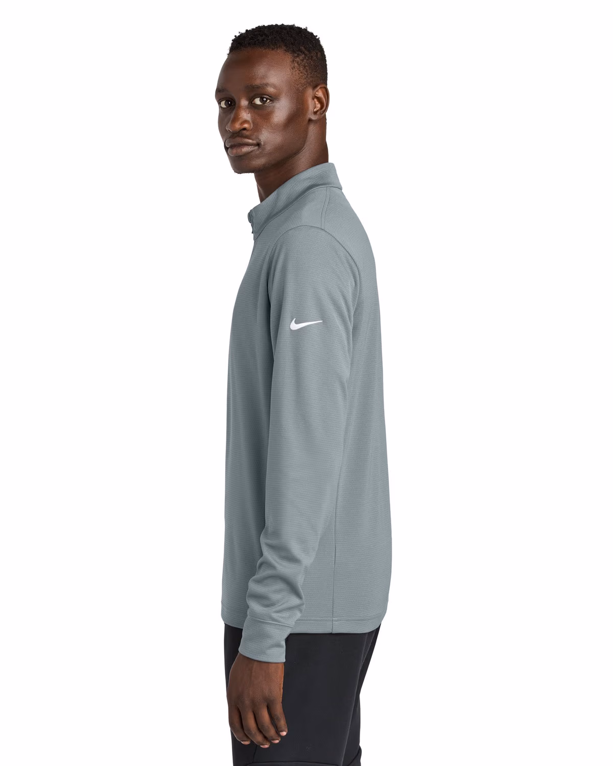 Custom Nike Essential 1/2-Zip Cover-Up - Cool Grey side