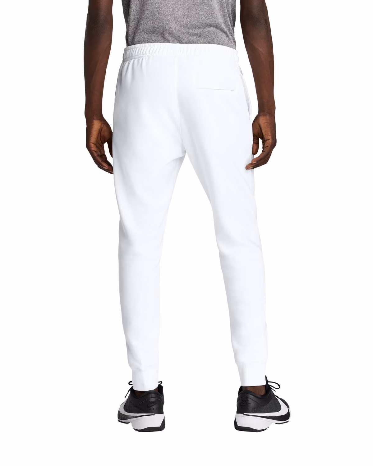 Custom Nike Club Fleece Jogger - White back