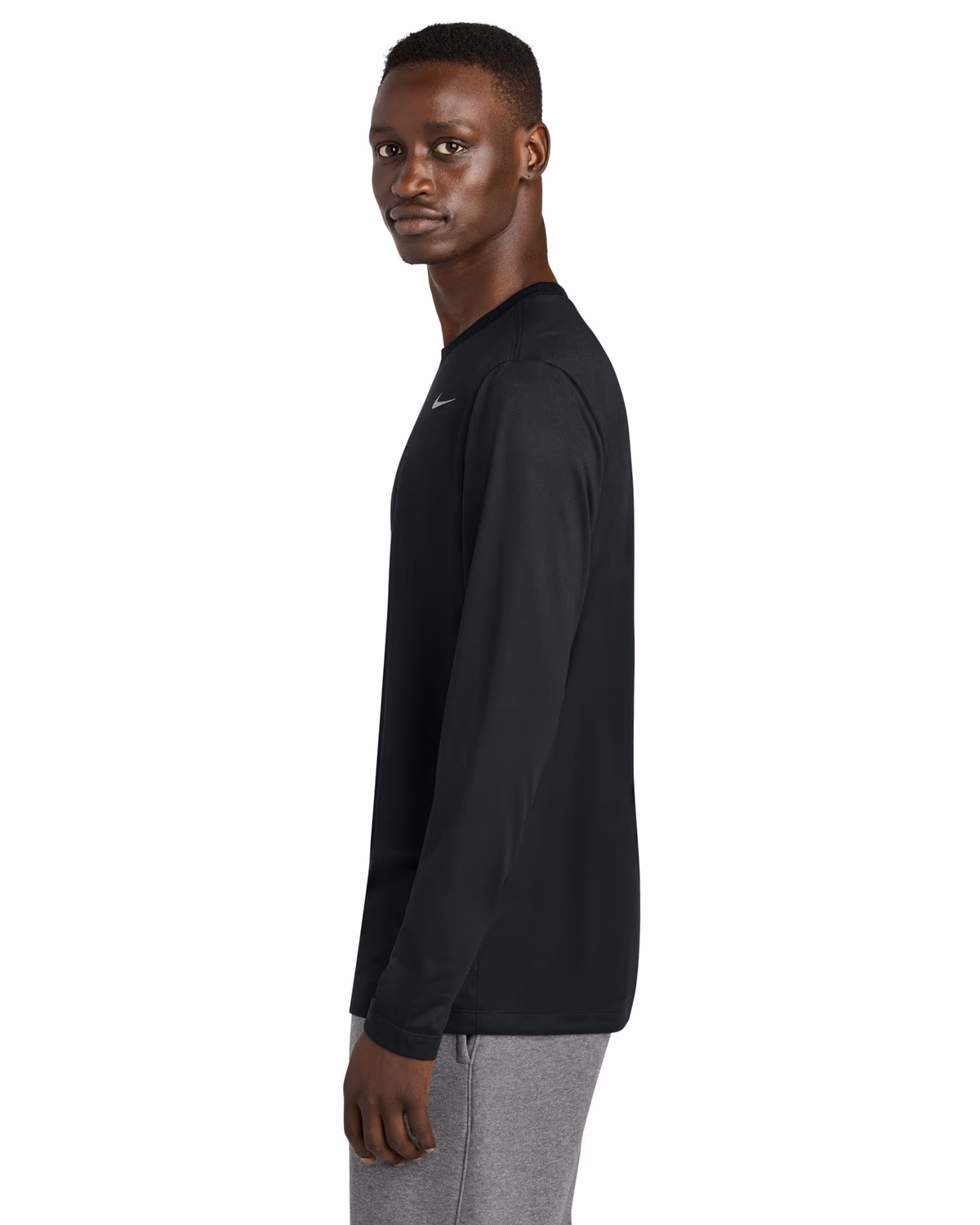 Custom Nike Team rLegend Long Sleeve Tee - Black side