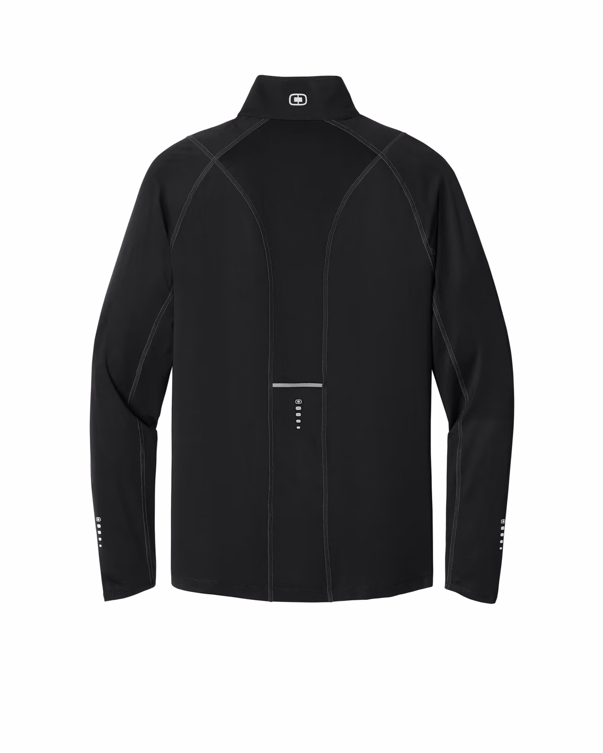 Custom OGIO Nexus 1/4-Zip Pullover - Blacktop flat back
