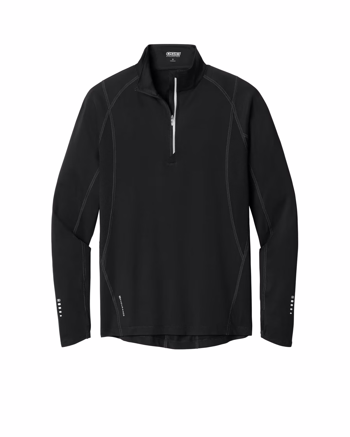 Custom OGIO Nexus 1/4-Zip Pullover - Blacktop flat front