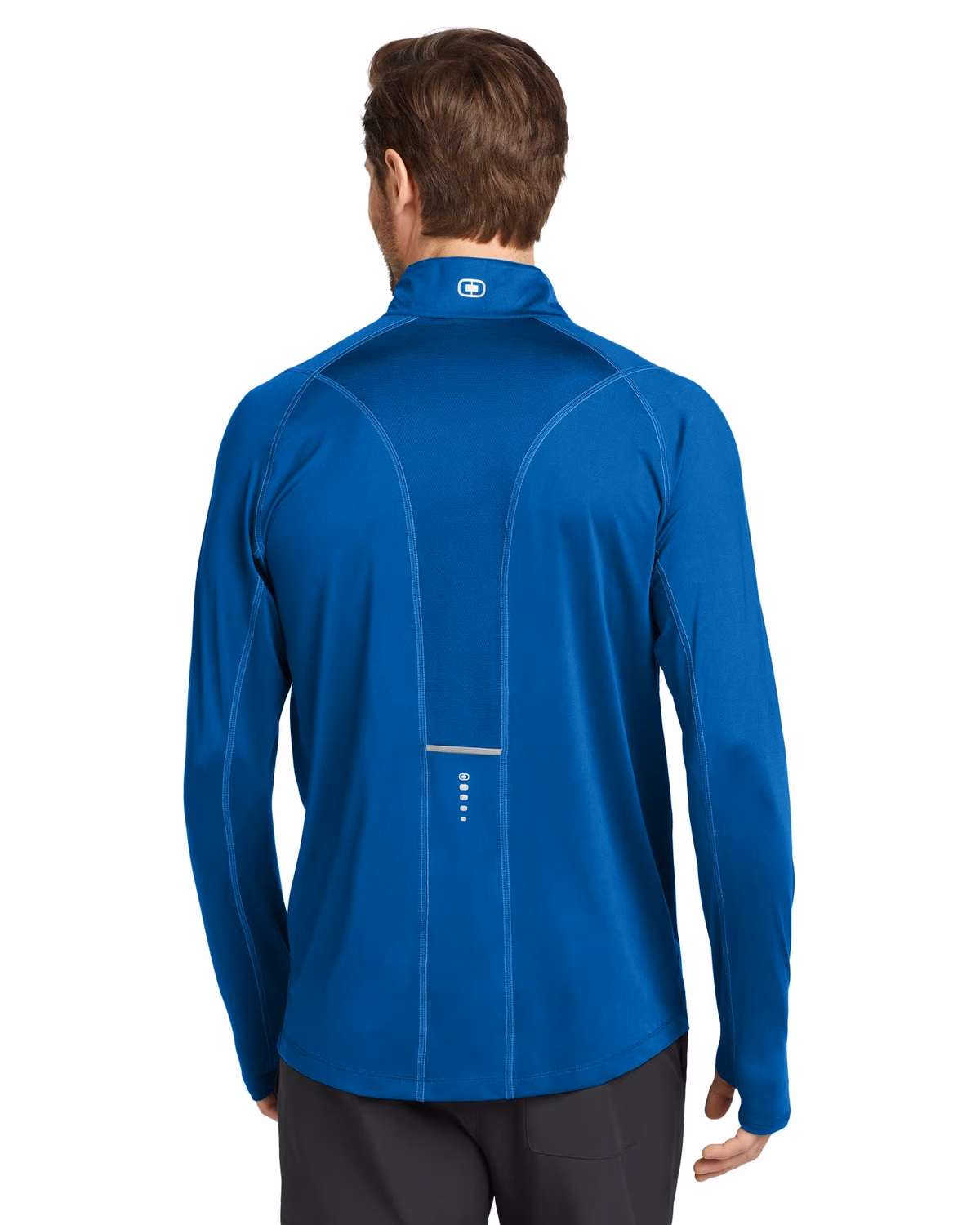 Custom OGIO Nexus 1/4-Zip Pullover - Electric Blue back