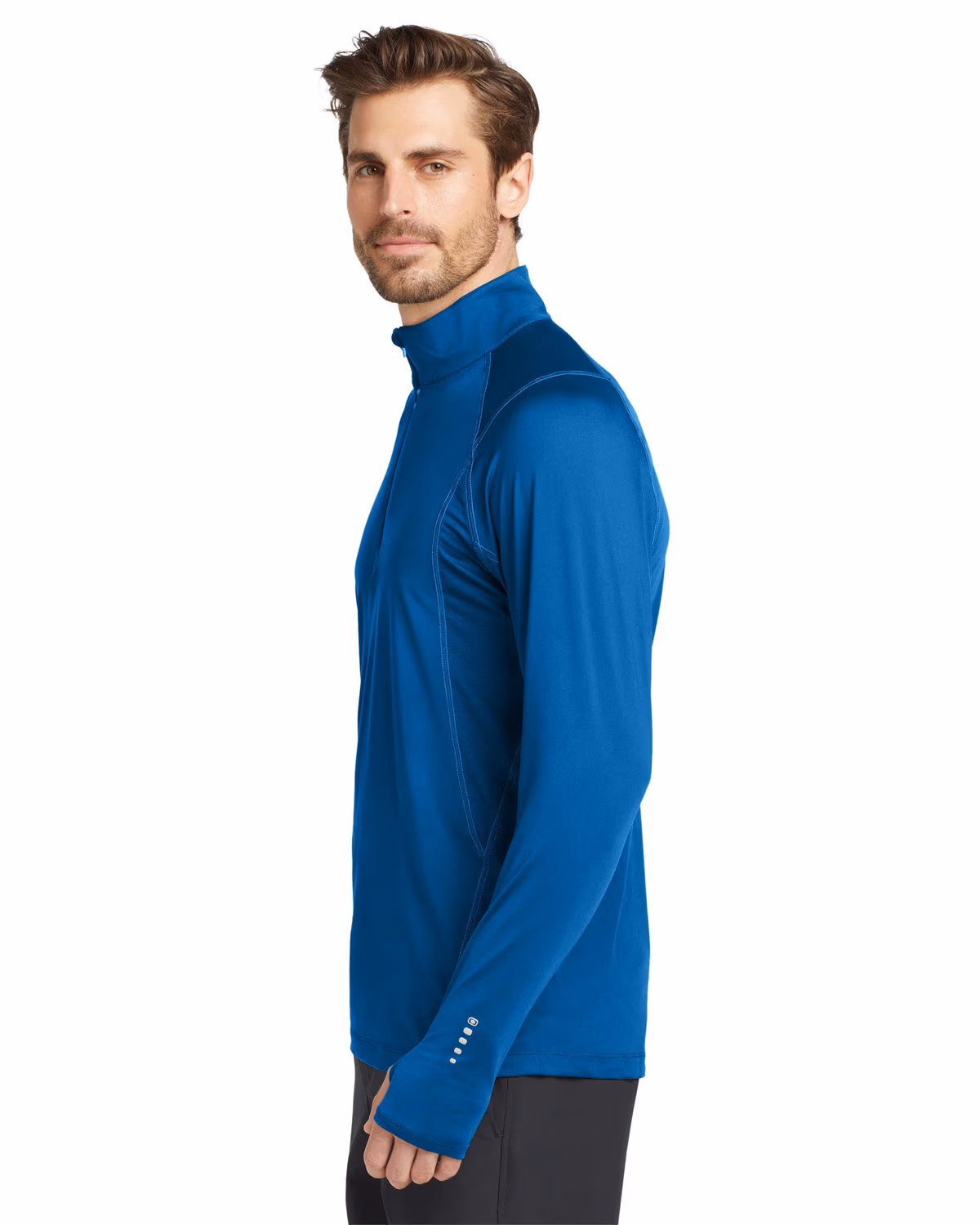 Custom OGIO Nexus 1/4-Zip Pullover - Electric Blue side