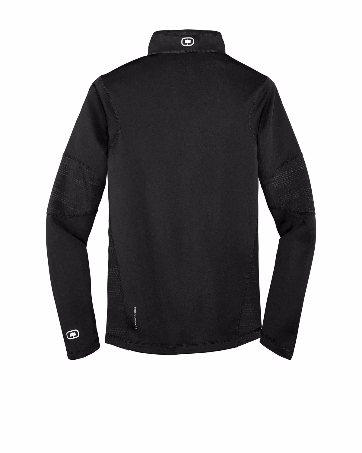 Custom OGIO Fulcrum 1/4-Zip - Blacktop flat back