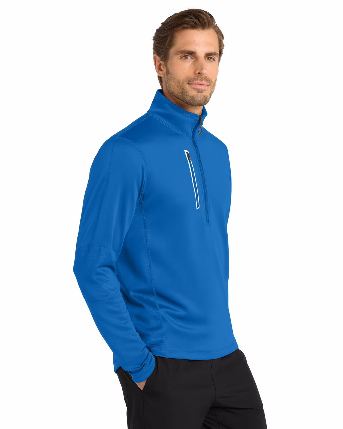 Custom OGIO Fulcrum 1/4-Zip - Electric Blue side