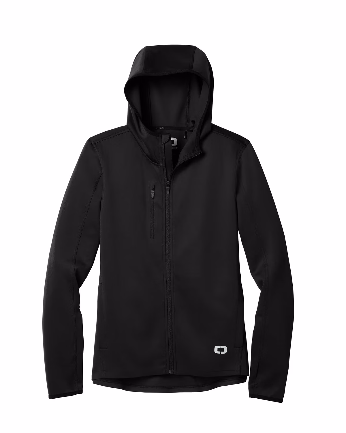 Custom OGIO Stealth Full-Zip Jacket - Blacktop flat front